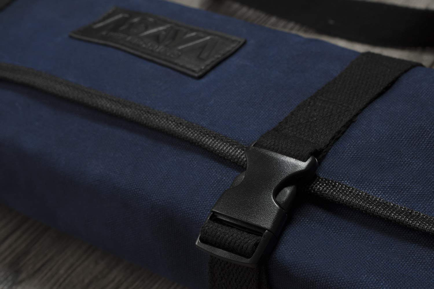 Asaya Canvas Chef Knife Roll Bag - 10 Knife Slots and a Large Zipper Pocket - Durable 10oz Canvas Knife Case with an Adjustable Shoulder Strap - Knives not Included