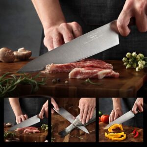 Aroma House CHRISTMAS Pratical Gift, Gift Box Packed, 4" PARING KNIFE & 8" VEGETABLE CHEF KNIFE