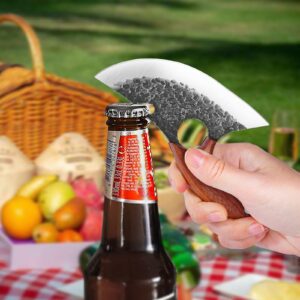 Huusk Small Meat Knife with Bottle Opener Bundle with Full Tang Kitchen Knife