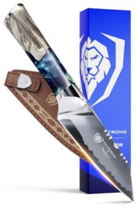 dalstrong paring knife - 4 inch - valhalla series - 9cr18mov hc steel - celestial resin & wood handle - professional kitchen knife - razor sharp - w/leather sheath