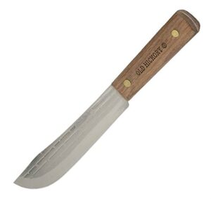 ontario knife - old hickory 7-7 7" carbon steel butcher / kitchen knife