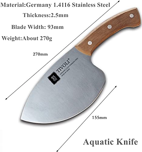 TIJERAS Seafood Market Aquatic Fish Knives Professional Tool Kitchen Knife Sharp Slaughter Fish Special Knife Meat Cleaver