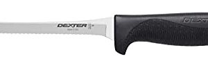 Dexter Russell 5-1/2" Scalloped Utility Knife, Black