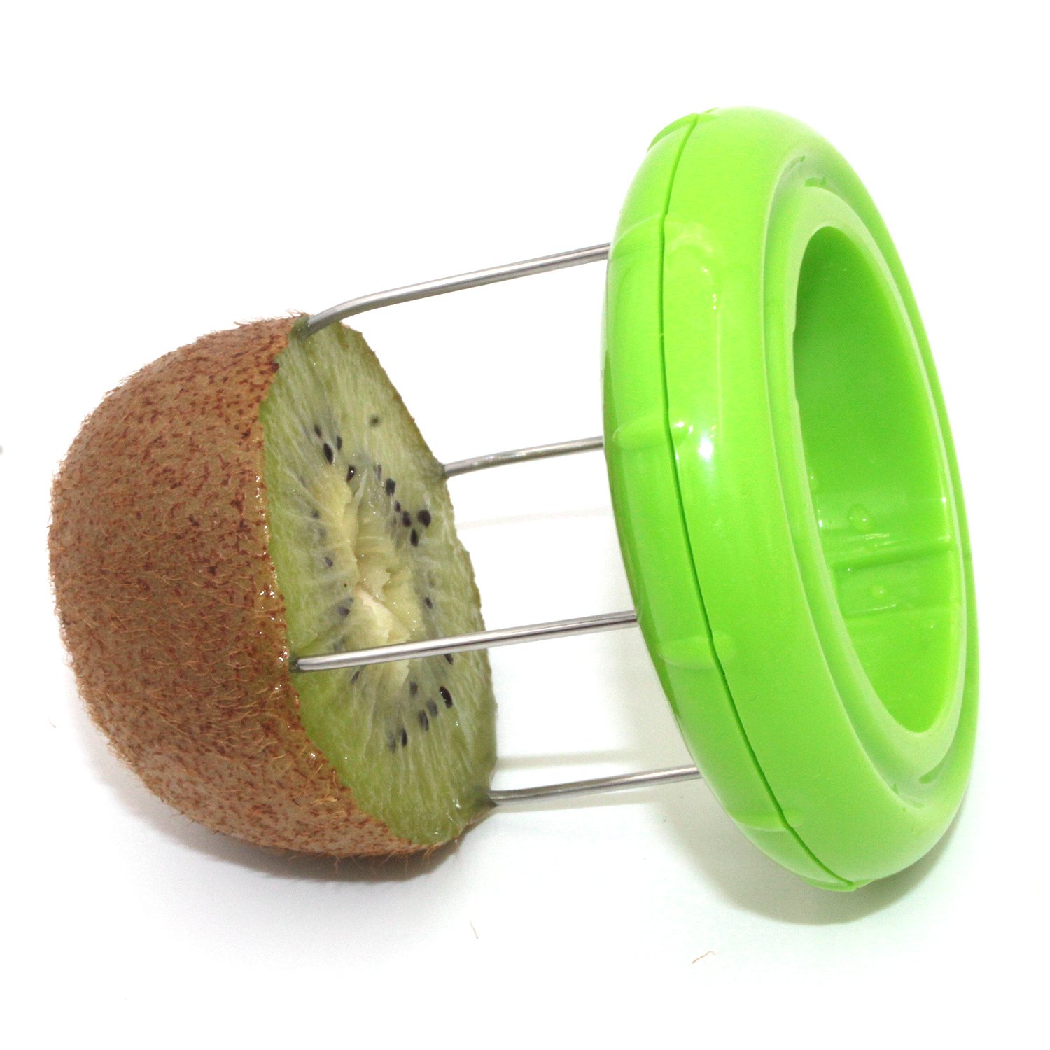 ZRAMO® TH502 Green Kiwi Fruit Cut Digging Core Twister Slicer Kitchen Peeler Tool Cutter Device for Fruit Salad