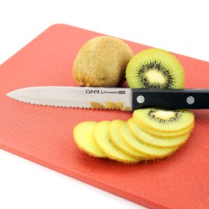 GINSU Kiso 4.5" Utility Knife, Black - Dishwasher Safe and Always Sharp