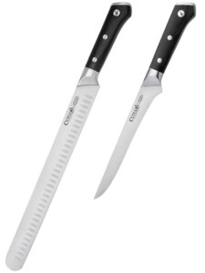 cutluxe slicing & boning knife set – forged high carbon german steel – full tang & razor sharp – ergonomic handle design – artisan series