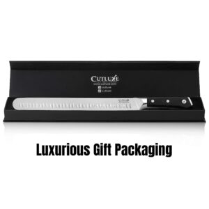 Cutluxe Slicing & Boning Knife Set – Forged High Carbon German Steel – Full Tang & Razor Sharp – Ergonomic Handle Design – Artisan Series