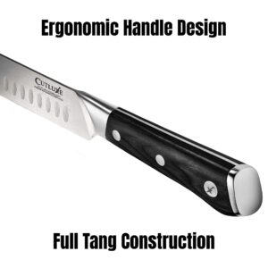 Cutluxe Slicing & Boning Knife Set – Forged High Carbon German Steel – Full Tang & Razor Sharp – Ergonomic Handle Design – Artisan Series