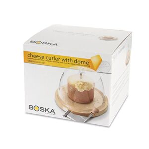 BOSKA Cheese Curler Amigo Stainless Steel - Best for Cheese Wheel or Chocolate - Multifunctional Rust-Proof Shredder - Manual Handheld Flaker - 10 Year Warranty