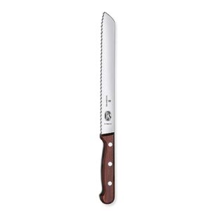 victorinox bread knife - serrated bread knife for kitchen accessories - cut bread, pastries & more - wooden handles, 8.25"