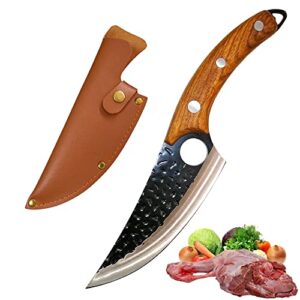 viking knife caveman ultimo knife,cleaver super sharp with sheath steel butcher for meat,handmade japanese chef knife, forged meat cleaver knife,camping, bbq chef knife