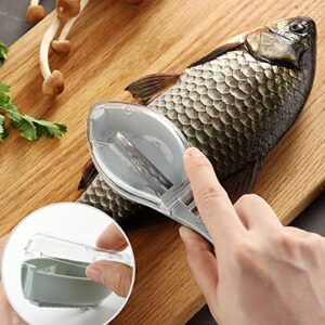 2Pcs Fish Descaler Tool, Fish Scaler Remover, Fish Scaler Remover No Mess, Fish Skin Brush Scraping