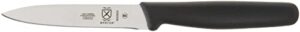 mercer culinary bar knife,black, 4” plain edge, pointed tip