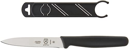 Mercer Culinary Bar Knife,Black, 4” Plain Edge, Pointed Tip