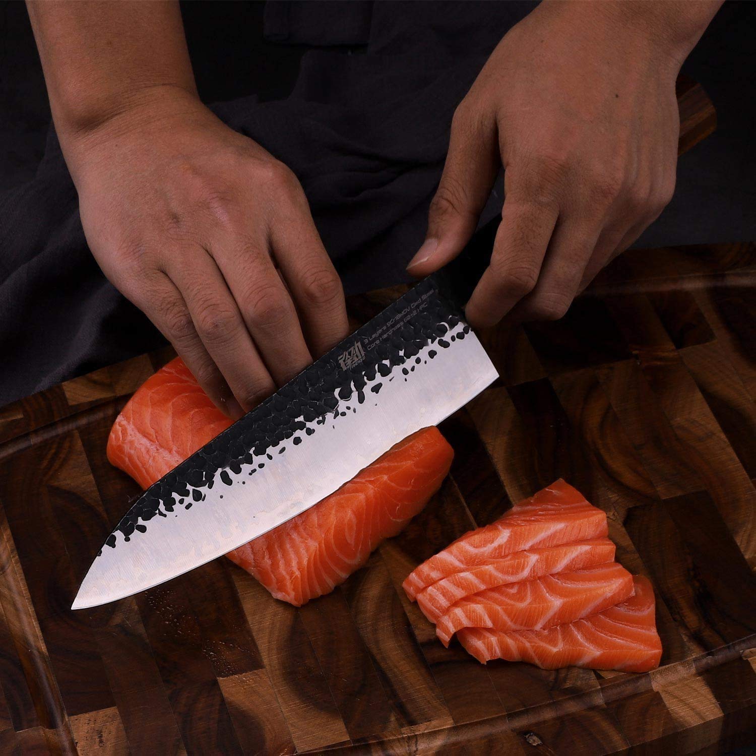 FINDKING 5 inch Utility knife 7 inch Nakiri Knife 8 Inch Chef Knife 9 inch Kiritsuke Knife Dynasty series-3 layer 9CR18MOV Clad Steel w/octagon Handle Gyuto Knife