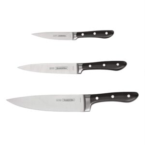 tramontina kitchen knife set forged 3 pc, 80008/020ds