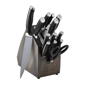 calphalon contemporary 14 piece sharpin nonstick cutlery set with block