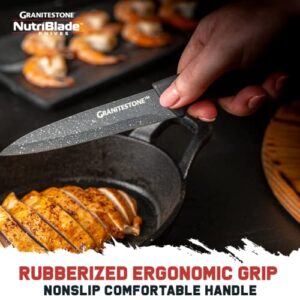 Granitestone Nutriblade 12-Piece Santoku Knives, High Grade Professional Chef Kitchen Knives with Easy-Grip Handles, Stainless Steel Rust-proof blades – Dishwasher-safe As Seen On TV