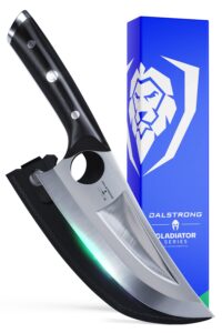dalstrong chef & utility knife - 7 inch - multi-purpose - the venator - gladiator series r - 7cr17mov high carbon steel - razor sharp - g10 handle - w/sheath - nsf certified