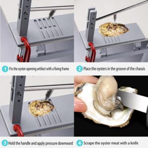 BIUWING Oyster Shucker Machine, Oyster Clam Opener Tool Set, Oyster Opener Machine (Upgraded)