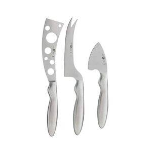 zwilling collection 3-pc cheese knife set for charcuterie board, gift set, stainless steel