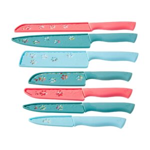 The Pioneer Woman Blooming Bouquet 20-Piece Cutlery Set - Knife set - Cutting board