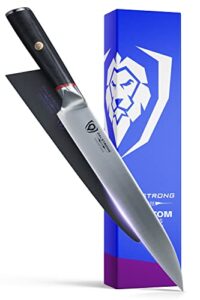 dalstrong yanagiba knife - 9.5 inch - phantom series - sushi knife - japanese high-carbon aus8 steel - pakkawood handle - japanese knife - sheath included