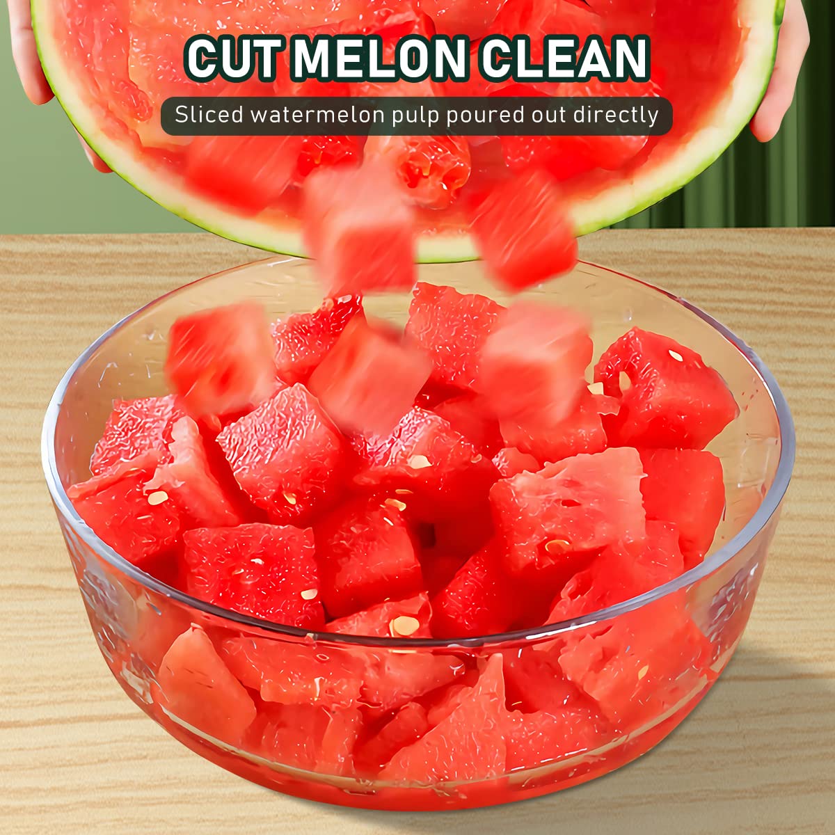 Jemey 2-in-1 Watermelon Fork Slicer, 3 PCS Watermelon Slicer Cutter, Watermelon Fork Slicer Cutter, Summer Watermelon Fruit Cutting Fork Dual Head Stainless Steel Fruit Forks (3 pcs)