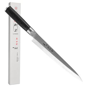 chuyiren sashimi knife- 9.5 inch(240mm), sushi knife, professional yanagiba knife with ergonomic handle, japanese chef knife for fish filleting, slicing, valentines day gifts