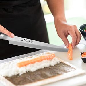 CHUYIREN Sashimi Knife- 9.5 inch(240mm), Sushi Knife, Professional Yanagiba Knife with Ergonomic Handle, Japanese Chef Knife for Fish Filleting, Slicing, Valentines Day Gifts