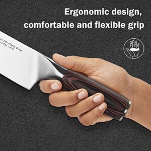 TUO Chef Knife 10 inch - Pro Japanese Gyuto Knives Kitchen Vegetable Meat Knife - German HC Stainless Steel - Ergonomic Pakkawood Handle for Home Kitchen & Restaurant - Osprey Series with Gift Box