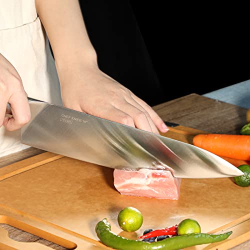 TUO Chef Knife 10 inch - Pro Japanese Gyuto Knives Kitchen Vegetable Meat Knife - German HC Stainless Steel - Ergonomic Pakkawood Handle for Home Kitchen & Restaurant - Osprey Series with Gift Box