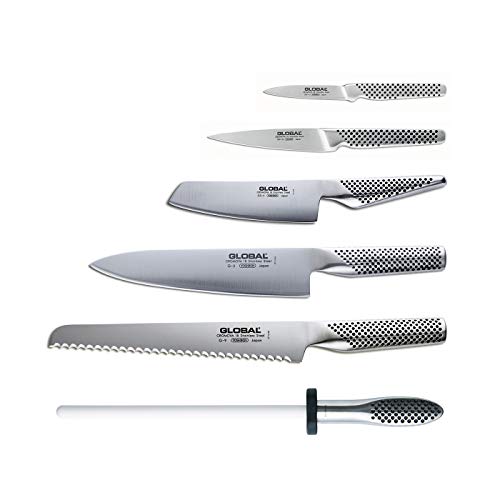 Global Takashi 7Piece knife Block Set,, ()