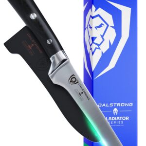 Dalstrong Boning Knife - 6 inch - Gladiator Series Elite - Forged German High-Carbon Steel Kitchen Knife - Razor Sharp - Black G10 Handle - w/Sheath - NSF Certified