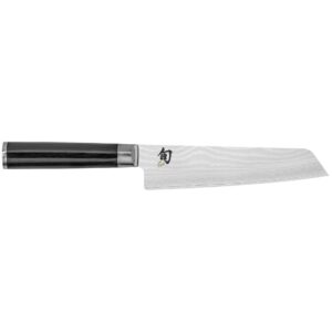 shun cutlery classic master utility knife 6.5", wide kitchen knife perfect for precise cuts, ideal for preparing sandwiches or trimming small vegetables, handcrafted japanese knife