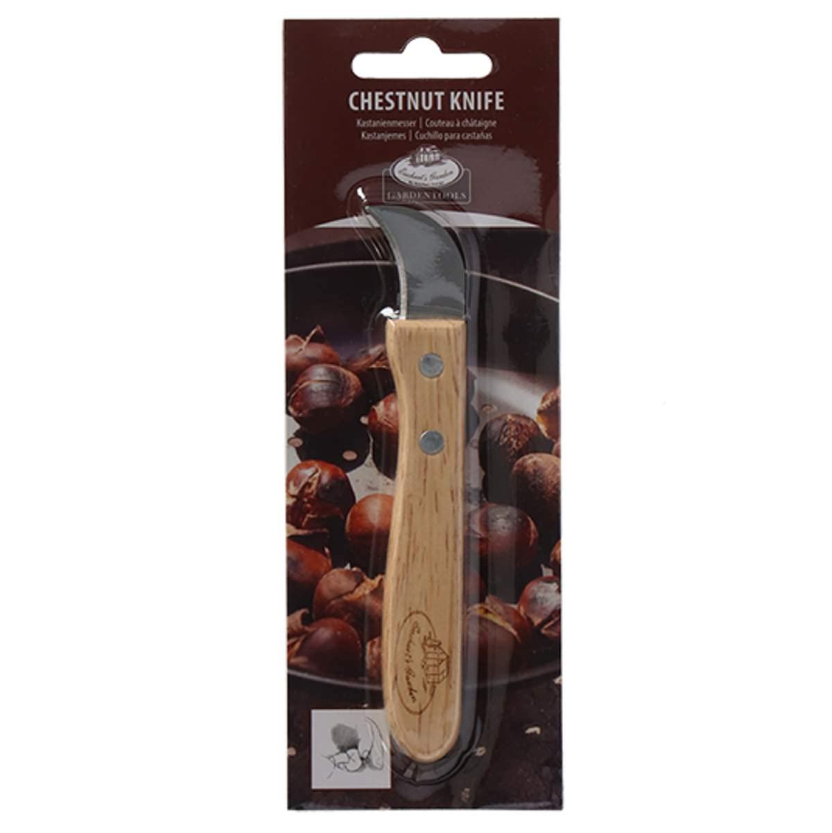 Esschert Design W4011 Chestnut Knife, 5.4-inch Length