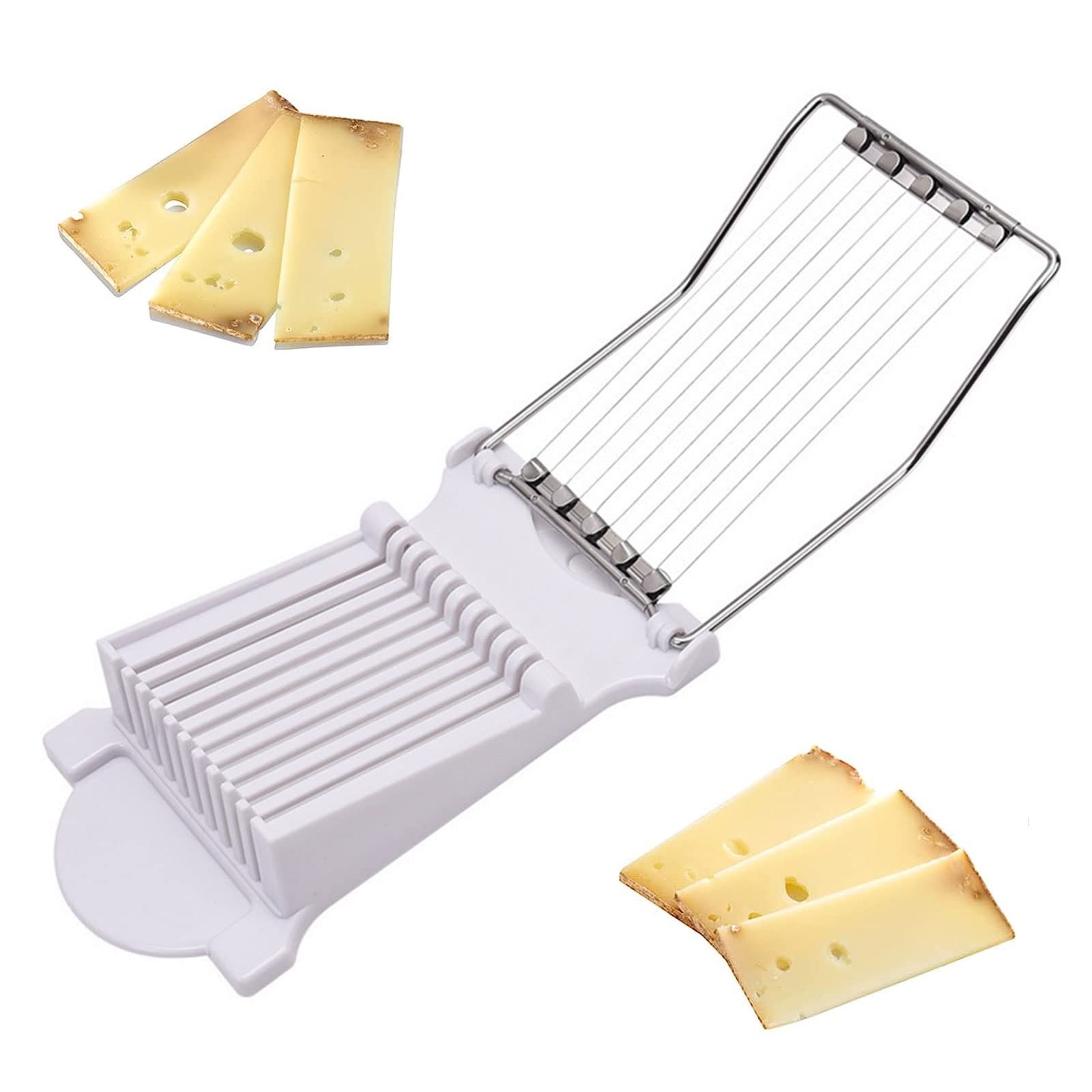 YEJAHY 16-Pack Cheese Slicer Replacement Stainless Steel Wire for Slicing Cheese, Butter, and Meat, 5.7 Inch Long Cheese Slicing Wire