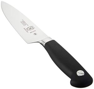 mercer culinary m21076 genesis 6-inch short bolster chef's knife, black