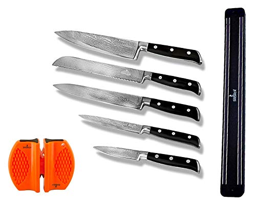 SiliSlick 12”/30.5cm Magnetic Knife Bar - Organize Kitchen Knives, Tool Holder, Utensil Organizer, Storage Rack
