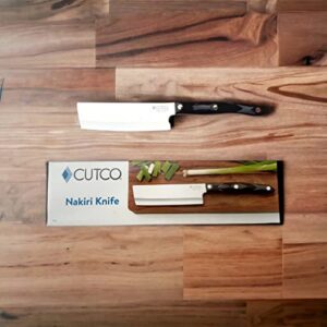cutco nakiri knife-this is the knife for vegetable prep. designed for clean slicing, chopping and dicing of fruits and vegetables