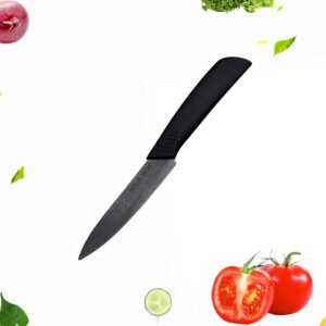 Kitchen Ceramic Knife Set Professional Knife With Sheaths, Super Sharp Rust Proof Stain Resistant (6" Chef Knife, 5" Utility Knife, 4" Fruit Knife)