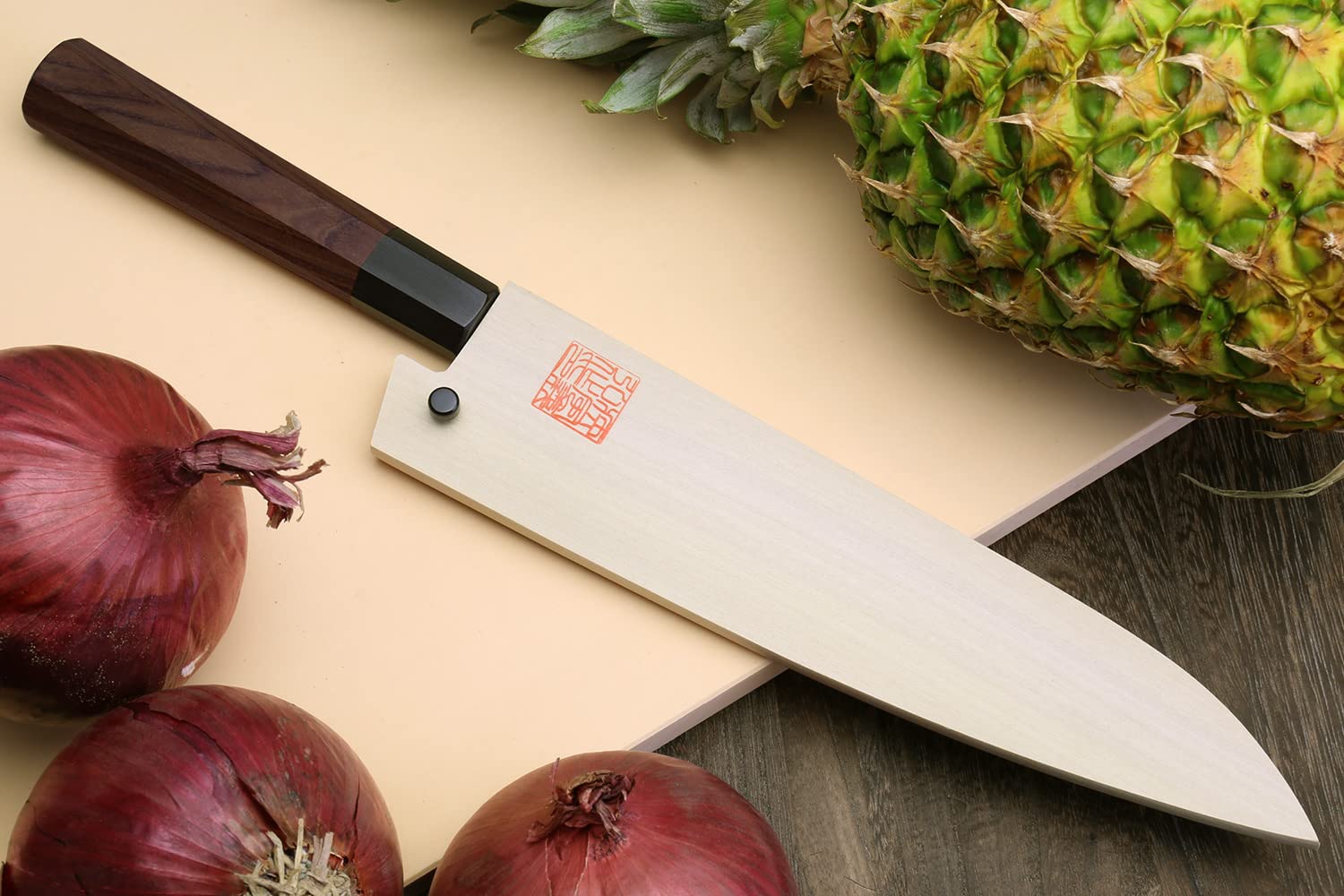 Yoshihiro Ice Hardened Stainless Steel Wa Gyuto Japanese Chef Knife (8.25'' (210mm))