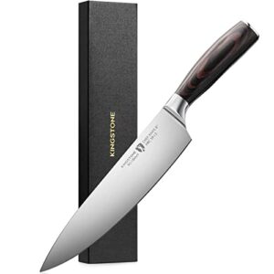 kingstone chef knife, professional sharp kitchen knives, german stainless steel kitchen knifes, work chefmate knives with sheath & gift box