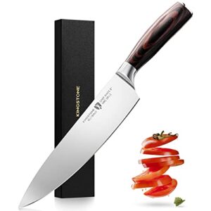 KINGSTONE Chef Knife, Professional Sharp Kitchen Knives, German Stainless Steel Kitchen Knifes, Work chefmate Knives with Sheath & Gift Box