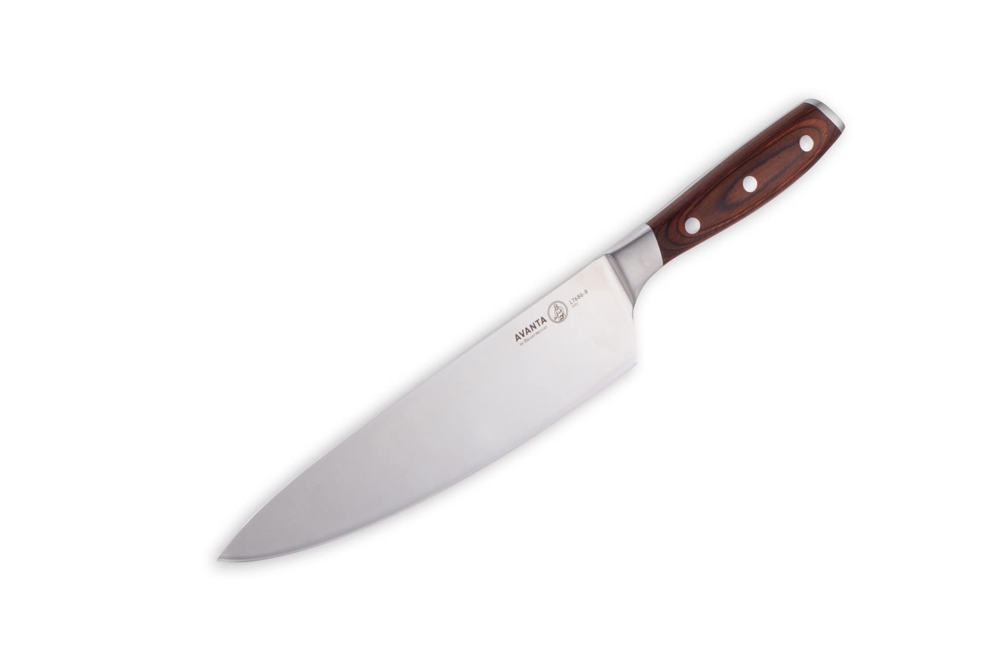 Messermeister Avanta 10-Piece Pakkawood Knife Block Set - German X50 Stainless Steel - Includes 4 Speciality Knives, Heavy-Weight Fork, 4 Steak Knives & Magnetic Knife Block