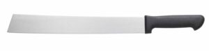 14 inch melon knife professional slicing knife for watermelon, cantaloupe, honey dew, heavy duty commercial cutlery - cozzini cutlery imports (14 inch melon knife), black