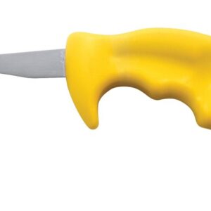 Swissmar Shucker Paddy Universal Oyster Knife, Yellow Handle, 8 x 2.5 x 1 inches