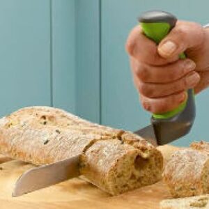peta easi-grip contoured handle bread knife