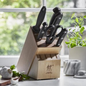 ZWILLING J.A. Henckels Zwilling gourmet 7-pc knife block set, 3.15 Pound