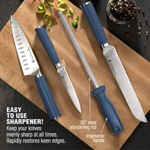 GraniteStone Pro Nutriblade 14-Piece Knife Set for Kitchen with Knife Block, Premium Kitchen Knives Set for Kitchen, Chef Knife Set with Block, Complete Knifes Set, Ultra Sharp Stainless-Steel Blade